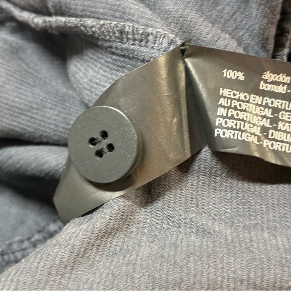 Zara Women’s Gray Corduroy Overalls Jumpsuit Wide Leg Button Straps Small - Picture 10 of 10